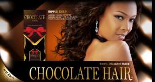 Chocolate Hair Ripple Deep 18   100% Human Hair Weave  