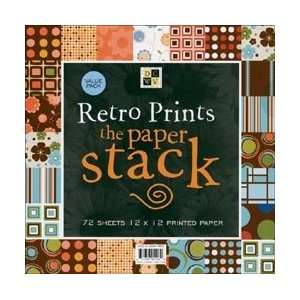   Retro Paper Stack (12 X 12) 72 Sheets Per Pad Arts, Crafts & Sewing