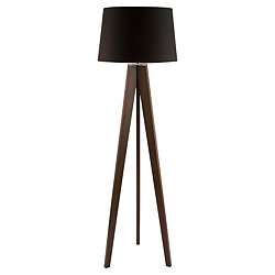 Buy Tesco Tripod Wooden Floor Lamp Dark Wood Black Shade from our 