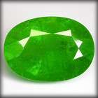 65 CT. 100% NATURAL UNHEATED OVAL BRIGHT GREEN DEMANT