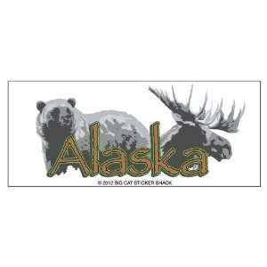  Alaska  Moose Bear (Bumper Sticker) 
