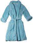 NEW PJ SALVAGE Aqua Blue Solid Chenile Cozy Plush Fleece Spa Robe Wrap 