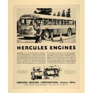   Diesel Engines Bus Canton Ohio   Original Print Ad: Home & Kitchen