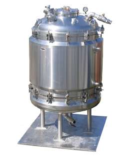 100 GAL SS JACKETED NUTSCHE DCI PRESSURE FILTER  