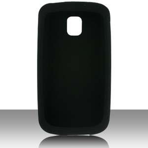 LG OPTIMUS ONE with GOOGLE P500H   Black SILICON Phone Cover Case BUY 