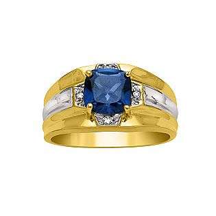 Mens Lab Created Sapphire Ring  PalmBeach Jewelry Jewelry Mens 