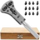 Trademark Tools Watch Case Opener Wrench and 4 Sets of Pins w/ Box