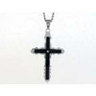 steel express your religious devotion with a chunky cross necklace