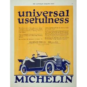  1919 Ad Vintage Michelin Man Tires Arthur Edrop Color 
