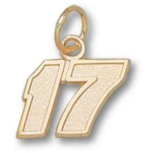  Matt Kenseth 5/16 Small #17 Charm   10KT Gold Jewelry 
