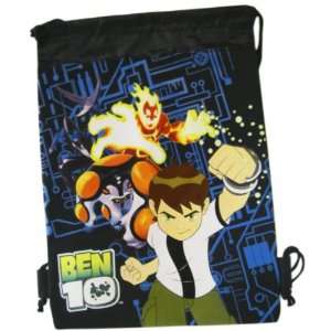   Pack Black Drawstring Backpack Bag Ben 10 Carry All Bag: Toys & Games