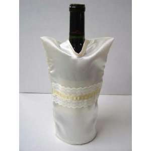    Judaica GS W11 Wine Bottle Cover Fabric   White
