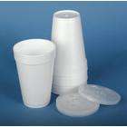 Medline Styrofoam Cup Lid W Straw Slot Case of 1000 Lid for 12 oz. Cup