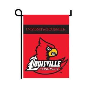   NCAA Louisville Cardinals 2 Sided Garden Flag w/pole: Everything Else