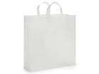 CLEAR frosted shopping gift bags (75 JUMBO 18x7x19)