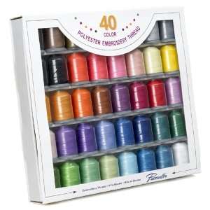  Brother 40 Color Polyester Embroidery Thread Set Arts 
