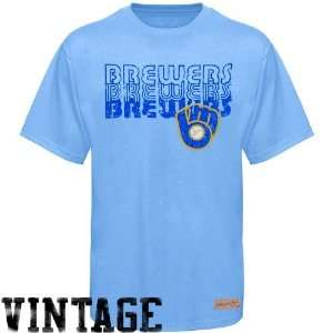  Mitchell & Ness Milwaukee Brewers Light Blue Retro Premium 