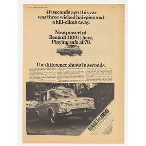  1968 Renault 1100 British Print Ad