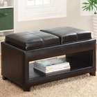 Acme Espresso finish ottoman bedroom bench with storage and flip top 