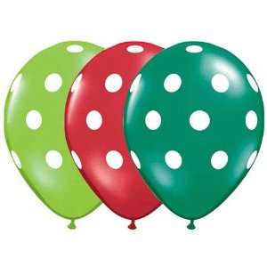  11 Assorted Polka Dot (100) Latex Balloons: Toys & Games