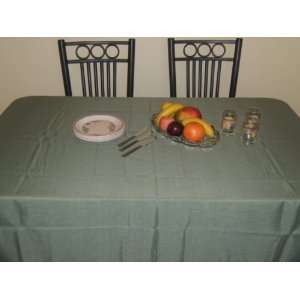   52 inch by 70 inch Logan (Green) Solid Tablecloth