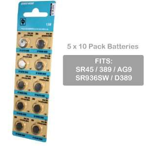   Vinnic SR936SW SR45 SG9 394 Silver Oxide Watch Battery Electronics