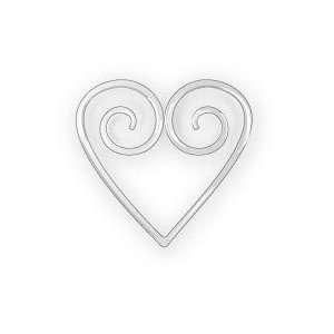    LCI Heart Shaped Clips Silver (1 Pack) Arts, Crafts & Sewing