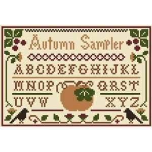  Autumn Sampler (with silk floss) Arts, Crafts & Sewing