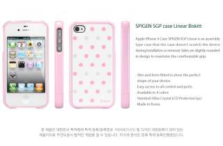   Linear Biskitt Series Case [Maltese] Pink Color for Apple iPhone 4S