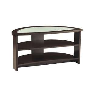  OSP Designs Half Moon Glass TV Stand, Espresso By Office 