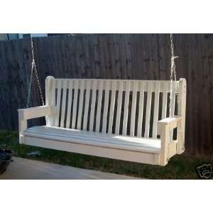   Painted High Back Porch Swing with Chain 