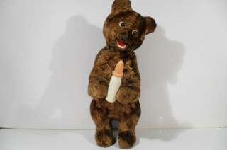 VINTAGE RARE RUSSIAN MOVING MECHANICAL DOLL TOY BEAR  