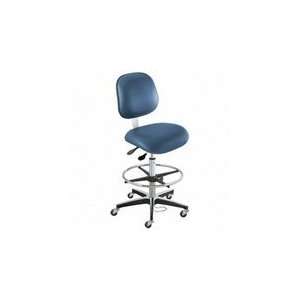  Adjustable 24 34 Blue Non ESD Vinyl Chair, 4X Series with 