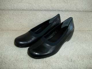   Orlah Leather Slip On Wedge Shoes 2 heel 11 M Black New S8  