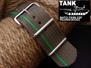 NATO Tank Heavy Nylon watch band   For iPod Nano6 Watch  