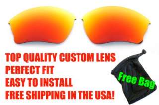 Polarized FIRE RUBY RED Replacement Lenses for Oakley Half Jacket XLJ 