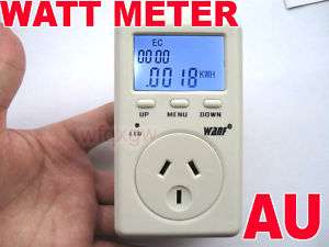 AU Plug WATT Power Energy Voltage Meter Monitor 240V  