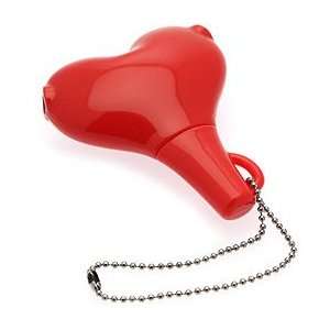    Red Heart Shaped Keychain Headphone Splitter Cable: Electronics