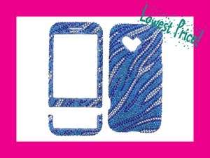 Zebra HTC G1 GOOGLE PHONE CRYSTALS BLING COVER CASE  