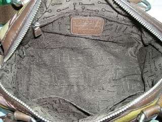   Light PATCHWORK Leather SATCHEL Purse Crossbody Shoulder Bag  