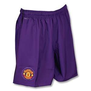 10 11 Man Utd Away GK Shorts   Purple 