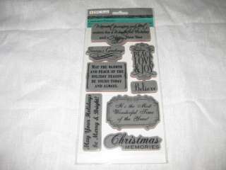   Rubber Cling Stamps   Christmas Phrases #742 018852015240  
