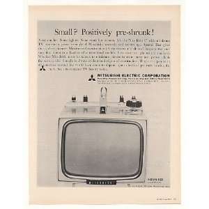  1963 Mitsubishi 6 Miniature TV Television Print Ad