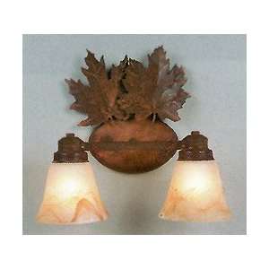  Avalanche Ranch   Lakeshire Cabin Vanity Lights   Maple 