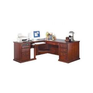   L Shaped Office Desk w/ Left Return in Cherry