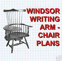 BUILD A VINTAGE WINDSOR WRITING ARM CHAIR PLANS  