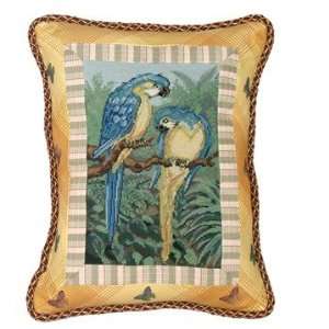  123 Creations CK085 18x14 Inch Parrot in Yellow Petit Point 