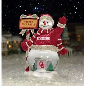    Oklahoma Sooners NCAA City Limits Snowman: Sports & Outdoors