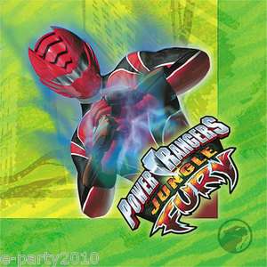 Power Rangers JUNGLE FURY Party Supplies Large NAPKINS  