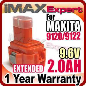 Battery for MAKITA 9120 9122 192596 6 9.6V 9.6 VOLT 2AH  